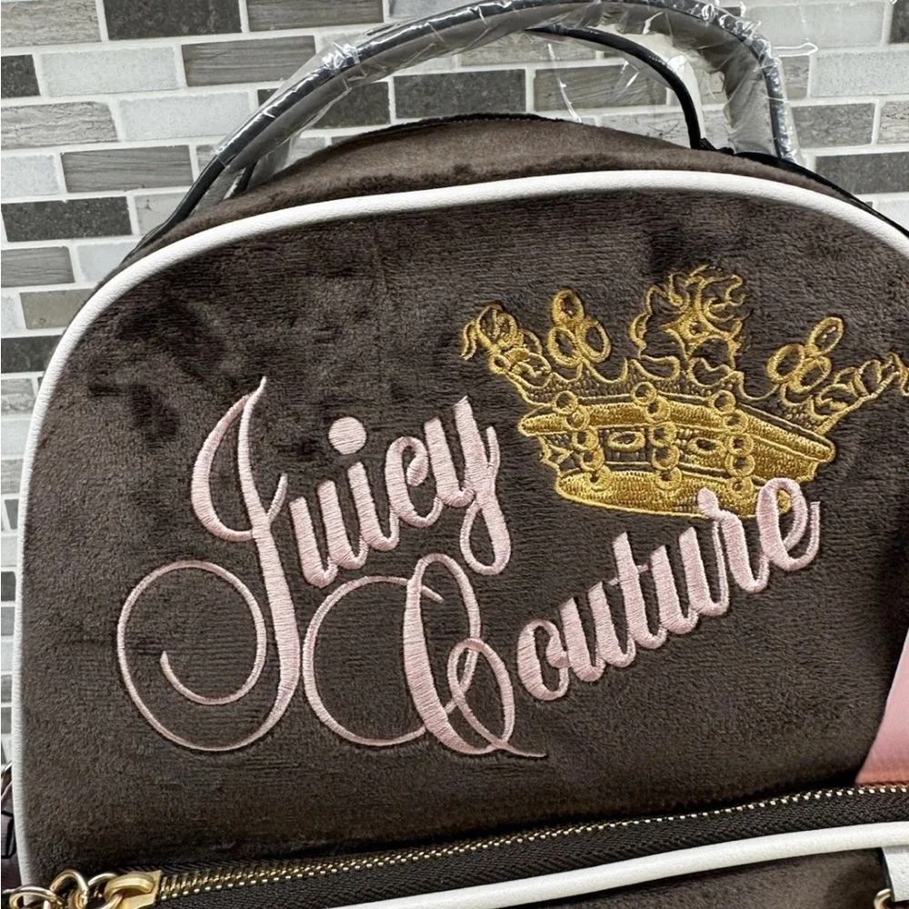 Viral Vintage Juicy Couture The key to Juicy Chocolate Md Backpack NWT EXCLUSIVE